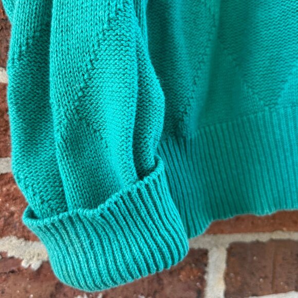 Pebble Beach Aqua Diamond Knit Crewneck XL USA - Picture 9 of 12